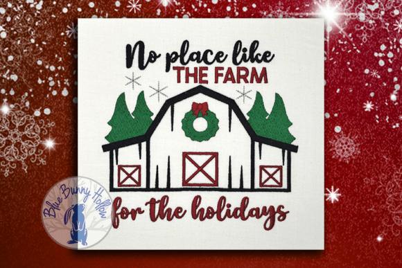 No Place Like the Farm Holiday Embroidery Review