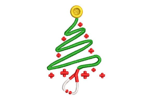 Nurse Stethoscope Christmas Tree Embroidery Review
