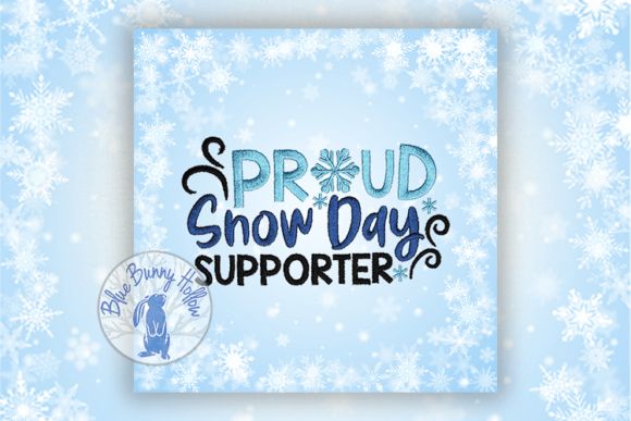 Proud Snow Day Supporter: A Winter Embroidery Review