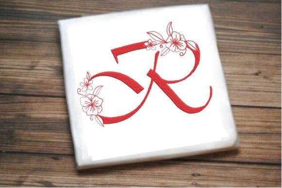 R Floral Monogram Letter Review