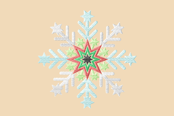 Reviewing Blue Snowflake with Inner Red
