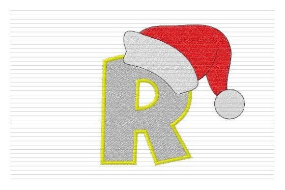 Reviewing the R Letter Christmas Alphabet Santa Hat Design
